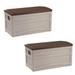 Suncast Storage Bin Plastic | 24.5 H x 23.5 W x 46 D in | Wayfair 2 x DB8000B