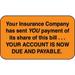 - File Folder Chart Labels MAP4100 Insurance Company Medical Insurance Patient Responsibility Stickers Fluorescent Orange/Black 1-1/2 x 7/8 250 per Box