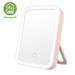 Rechargeable Travel Makeup Mirror LED Lighted Makeup Mirror Travel Mirror Compact Slim LED Vanity Mirror - Pink