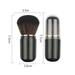 Trayknick Loose Powder Brush 2pcs Mini Makeup Brush Set with Synthetic Bristles Portable Capsule-shape Brushes for Foundation Loose Pressed Powder Eye for Women