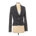 Calvin Klein Blazer Jacket: Short Black Print Jackets & Outerwear - Women's Size 4