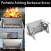 Opolski Barbecue Stove Hollow Card Type Heat Resistant Detachable Cooking Stainless Steel Outdoor Collapsible Burning Stove BBQ Supplies Stainless Steel