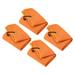 Uxcell 20 x16 Golf Towels Tri Fold Waffle Pattern Towels Soft Fiber with D Clip Orange 4 Pack