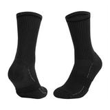 Lolmot Unisex Cushioned Compression Mid Calf Socks Combed Cotton Moisture Wicking Breathable Crew Socks Business Golf Tennis Sports Socks