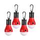 LED Camping Lantern Camping Accessories Hanging Tent Light Bulbs with Clip Hook for Camping Hiking Hurricane Storms Outages Collapsible Batteries Included 6 Packs