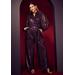 Plus Size Women's Sequin Jumpsuit With Collar by ELOQUII in Plum Purple (Size 16)