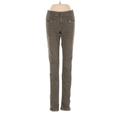 Rag & Bone/JEAN Jeans - Mid/Reg Rise Skinny Leg Denim: Brown Bottoms - Women's Size 25 - Dark Wash