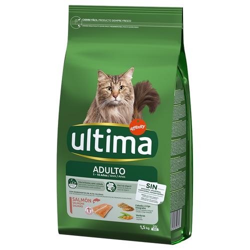 4,5kg (3x1,5kg) Ultima Cat Adult Lachs Katzenfutter trocken