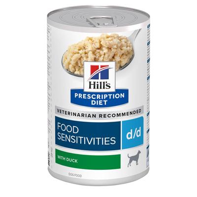 24x 370g Hill's Prescription Diet d/d Food Sensitivities Nassfutter für Hunde mit Ente...