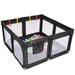 Himimi Baby Playpen Activity Center Safety Gate Plastic in Black | 27 H x 50 W x 50 D in | Wayfair US01+WWMM005142_B_S