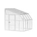 Canopia Sunroom 2 Greenhouse Acrylic Panels/Resin/Polycarbonate Panels in White | 104.7 H x 126 W x 102 D in | Wayfair 702124