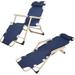 Arlmont & Co. Olek Folding Zero Gravity Chair Metal in Blue | 37 H x 21 W x 36 D in | Wayfair 654E69F03E0544D99426E125CEC78495