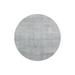 Gray 52 x 52 x 0.4 in Area Rug - Everly Quinn Round Millville Cotton Indoor/Outdoor Area Rug Cotton | 52 H x 52 W x 0.4 D in | Wayfair