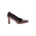 Via Spiga Heels: Brown Snake Print Shoes - Women's Size 9 1/2