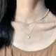 Interrupteur collier avec pendentif en fausse perle collier JONecklace forme de cœur d'amour