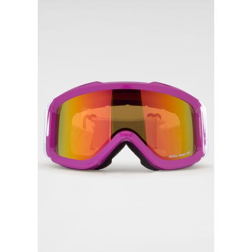 Skibrille, pink (pink, schwar), BACK IN BLACK EYEWEAR, Sportbrillen, Antifog double Lens