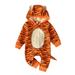 Newborn Baby Girl Boy Halloween Cosplay Jumpsuit Infant Fox Tiger Bodysuit Hooded Playsuit Romper 0-18Months