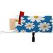 Mailbox Covers Magnetic Daisy Flowers Post Letter Box Cover Wrapped Anti-UV and Reusable with Standard Size 21Ã—18 Inch Large Floral Chamomile on Blue Background Blossom Cartoon Stamen