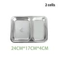 School Mess Hall Stainless Steel Divider Plate Lunch Container