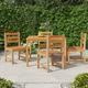 Gecheer Patio Chairs 4 pcs Solid Wood Teak