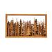 AZZAKVG Fall Decor Ornament Wall Art - Forest Nature Trees Wilderness Multilayer Fireplace Cottage Outdoors Landscape Room Wall Desktop Decor Hangings