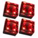 Solar Outdoor Lights Solar Ground Lights Solar Brick Lights Solar Landscape Lights for Garden Patio Walkway Driveway Deck Decorationsï¼Œred