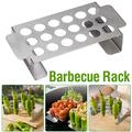 KIHOUT Promotion Multifunctional Grill Grill Chicken Leg Grill Stainless Steel Grill Stainless Steel Pepper Barbecue Rack 18 Hole Barbecue Tool Rack