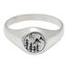 Celebration Night,'Men's Sterling Silver Domed Ring with Embossed Details'