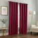 Home Soft Things 4 Piece Blackout Curtain Set - 2 Curtains and 2 Tiebacks - Burgundy - 54 x 96