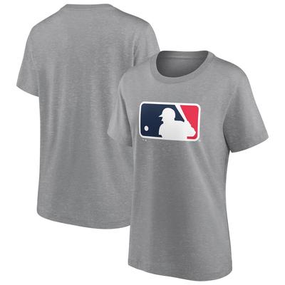 MLB Iconic Primärfarben-Logo-Grafik-T-Shirt – Sportgrau – Damen Image