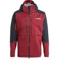 adidas Terrex Herren Xploric Rain Jacke (Größe L, rot)