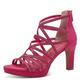 MARCO TOZZI Damen Sandalen mit Absatz Glitzer Vegan, Rosa (Pink Comb), 36