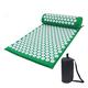 Massage Cushion Massage Cushion Acupressure Yoga Mat Shiatsu Therapy Whole Body Muscle Relaxation Neck Back Pain Relief with Massage Pillow Set Massage Cushion for Back (Size : Green Set)