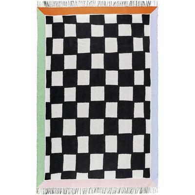 Plaid TOM TAILOR HOME "Checkmate Bings", bunt, B:140cm L:210cm, Wolle, Baumwolle, Polyacryl, Polyester, Wohndecken, Küns