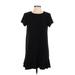 The Fifth Label Casual Dress - Shift Crew Neck Short sleeves: Black Print Dresses - Women's Size X-Small