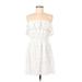 Trixxi Casual Dress: White Dresses - Women's Size Large