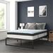 Queen 10" Memory Foam Mattress - Alwyn Home Kymber Platform Bed Frame; Pocket Spring & Topper | 28 H x 59.25 W 10 D in Wayfair