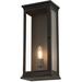 Meyda Lighting Whitman 1-Light Flush Mount Glass/Metal in Black/Gray | 21.5 H x 9.5 W x 6.25 D in | Wayfair 200755