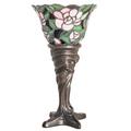 Meyda Lighting Begonia 15" Mahogany Bronze Torchiere Lamp Glass/Metal in Brown | 15 H x 8 W x 8 D in | Wayfair 244878