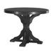 Ebern Designs Bogia Dining Table Plastic in Gray/Black | 48.25" W x 48.25 L x 30.25" H | Outdoor Dining | Wayfair 498014A9AE0E41AD89D0FA00CF0D437E