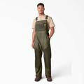 Dickies Men's Waxed Canvas Double Front Bib Overalls - Moss Green Size 3Xl (DB400)