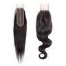 Straight 2x6 Lace Closure Body Wave 2*6 Closures Remy Indian Human Hair Transparent 150% Density