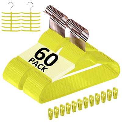 Premium Space Saving Velvet Hangers Holds Up To 10 Lbs, 30/50/60/100 Packs Option, Clothes Hangers