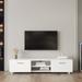 TV Stand for 70 Inch TV Stands, Media Console Entertainment Center Television Table, 2 Storage Cabinet with Open Shelves