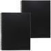Business Notebook Legal Ruled 6-1/2 x 9-1/2 Wirebound Black 2 Pack (73599)