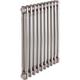 Arlberg Classic 2 Column Raw Metal Lacquered Radiator 600 x 1042mm 3400Btu in Silver Steel