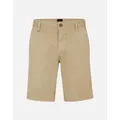 Hugo Boss Men's Schino Slim Cotton Beige Chino Shorts - Cream