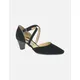 Gabor Women's Callow Womens Modern Cross Strap Court Shoes - Black - Size: 4.5