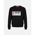 Alpha Industries Men's Limited Edition Mars Reflective Sweatshirt | Black - Size: MEDIUM