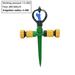 Garden Lawn Rotating Sprinkler 1/2â€� 3/4â€� Male Thread Scattering Nozzle 360 Degree Automatic Rotating Watering Irrigation